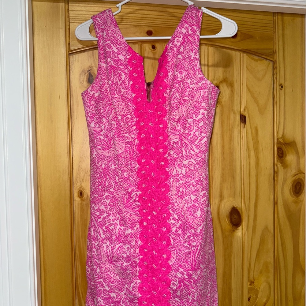 Lilly Pulitzer Target see ya later pink shift dress size 2